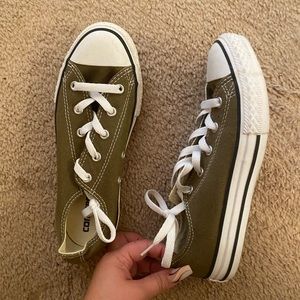 Olive green converse